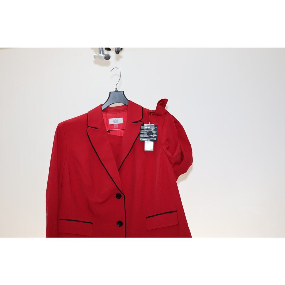 Le Suit Two Button Jacket Contrast Piping - Picture 5 of 9